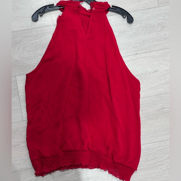 Cato Elegant Red Halter Blouse - Picture 5 of 9